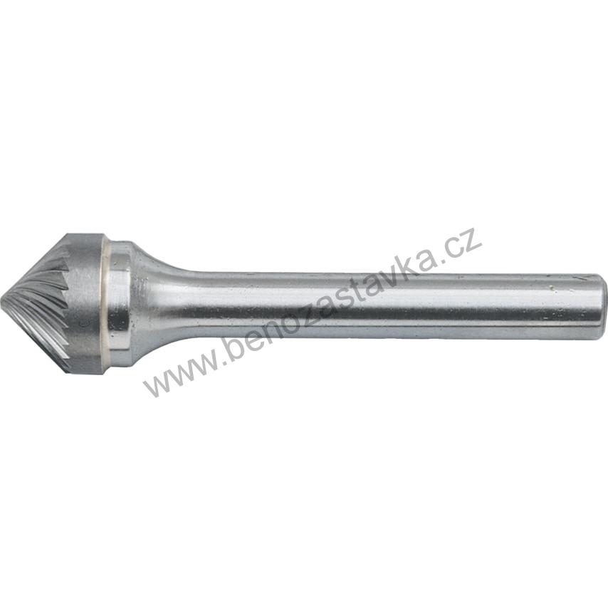 Fréza obrysová karbidová 12.7x6.3 st.6mm sek 9 - Kónické, vrcholový úhel 90°