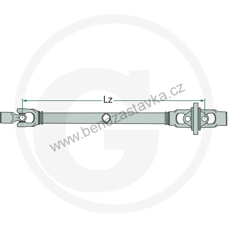 Kardan - kloubová hřídel Lz 1210 - F 248, profil G5/G6