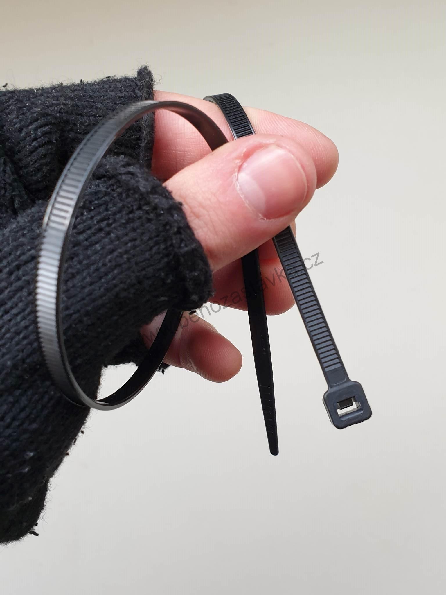 Pásky stahovací 500x4,8mm 100ks