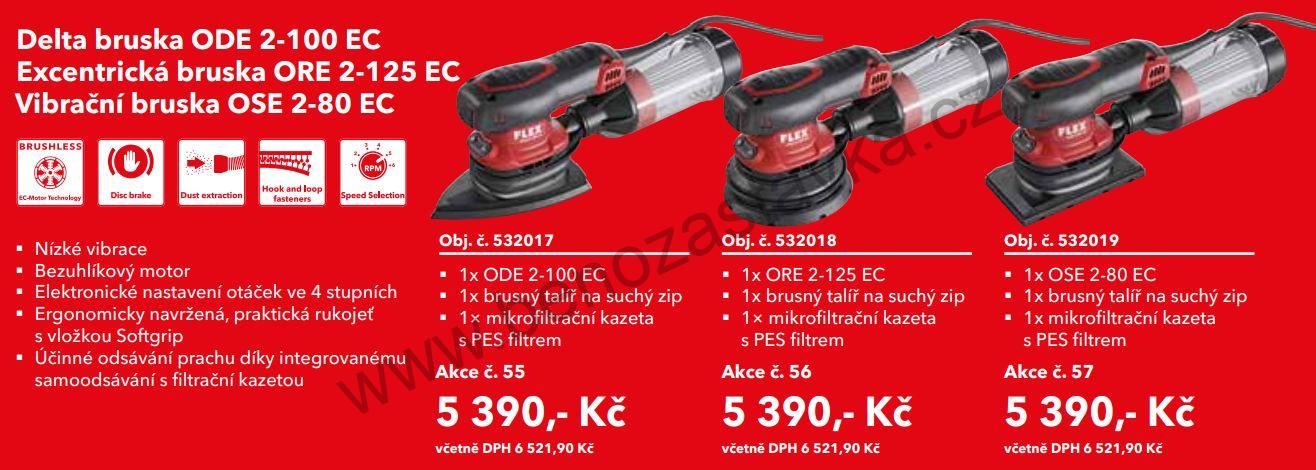 Kompaktní vibrační bruska s regulací otáček OSE 2-80 EC - FLEX