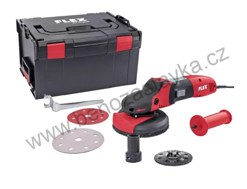 SUPRAFLEX SE 14-2 125 Set, speciální bruska na lakované povrchy, dřevo, kámen a kov + Sada k opracování kamene pro SUPRAFLEX - FLEX