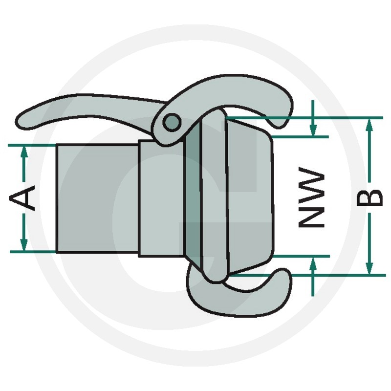 Samice s vnějším závitem typ S74 - 108,4"x114,3/4"x145
