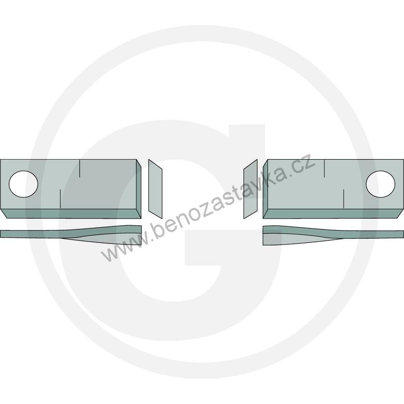 Nože pro bubnový žací stroj 105x48 levý