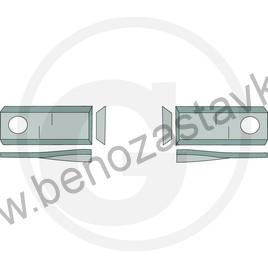 Nože pro bubnový žací stroj - Granit 93x40 pravý