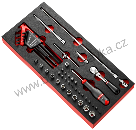 Modul 1/4" nářadí s 6hrannými hlavicemi (v palcových rozměrech)