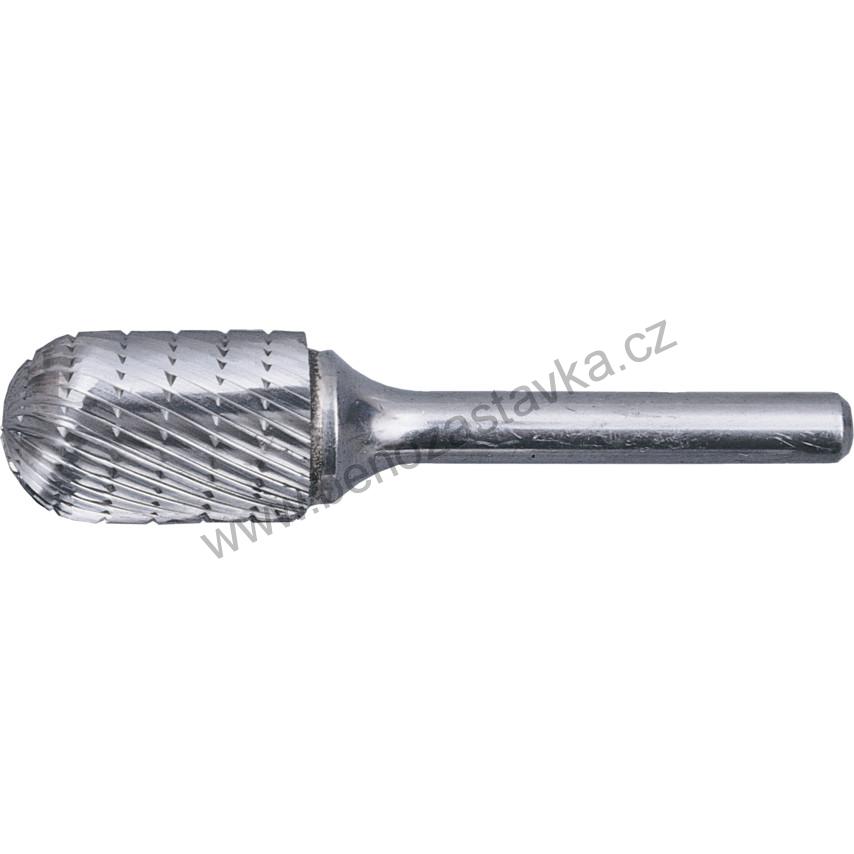 Fréza obrysová karbidová 12x25 st.6mm sek 9 - Válcová s kulovou špičkou