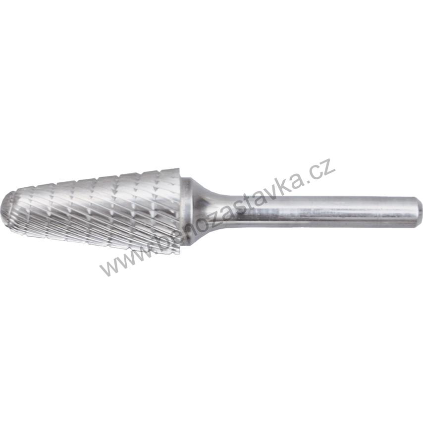 Fréza obrysová karbidová 10x27 st.6mm sek 9 - Kónické, vrcholový úhel 14°