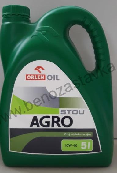 5Litrů - Motorový, hydraulický a převodový olej - AGROSTOU 10W-40 - Orlen Oil