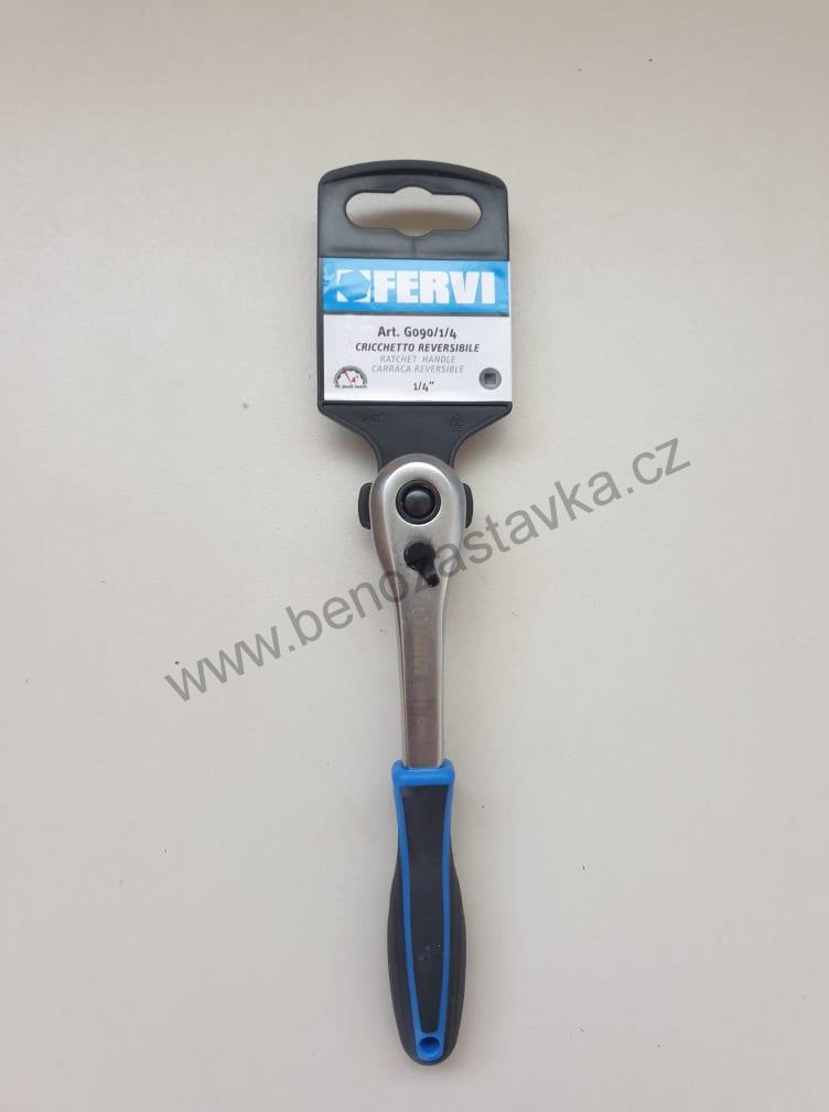 Ráčna ergonomická 1/4" 90 zubů - FERVI