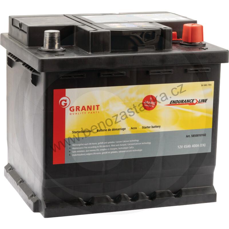 Autobaterie Endurance Line 12V 45Ah 400A - 207x175x190 - Bezúdržbová