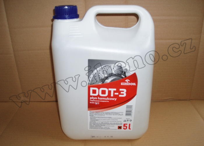 Brzdová kapalina DOT3  - 5 litrů