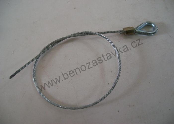 Lanko ručního plynu s koncovkou - Zetor