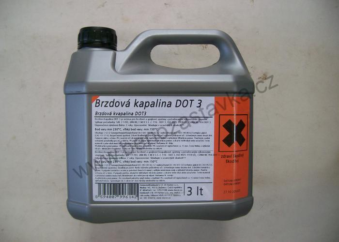 Brzdová kapalina DOT3-3L 