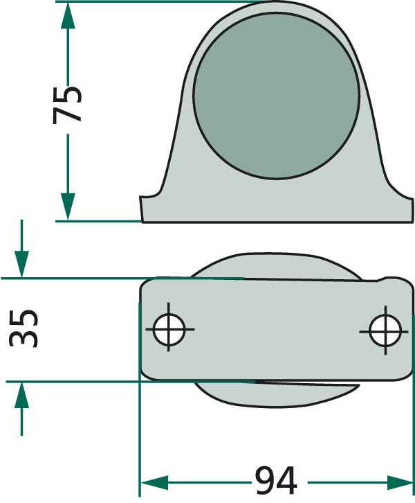 GRANIT Koncová a obrysová světla 35 x 94 mm