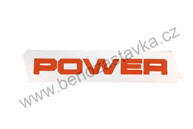 Matný nápis POWER, levý - Zetor URII