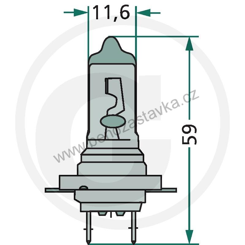 GRANIT Halogenová Žárovka H7 24V/70W 