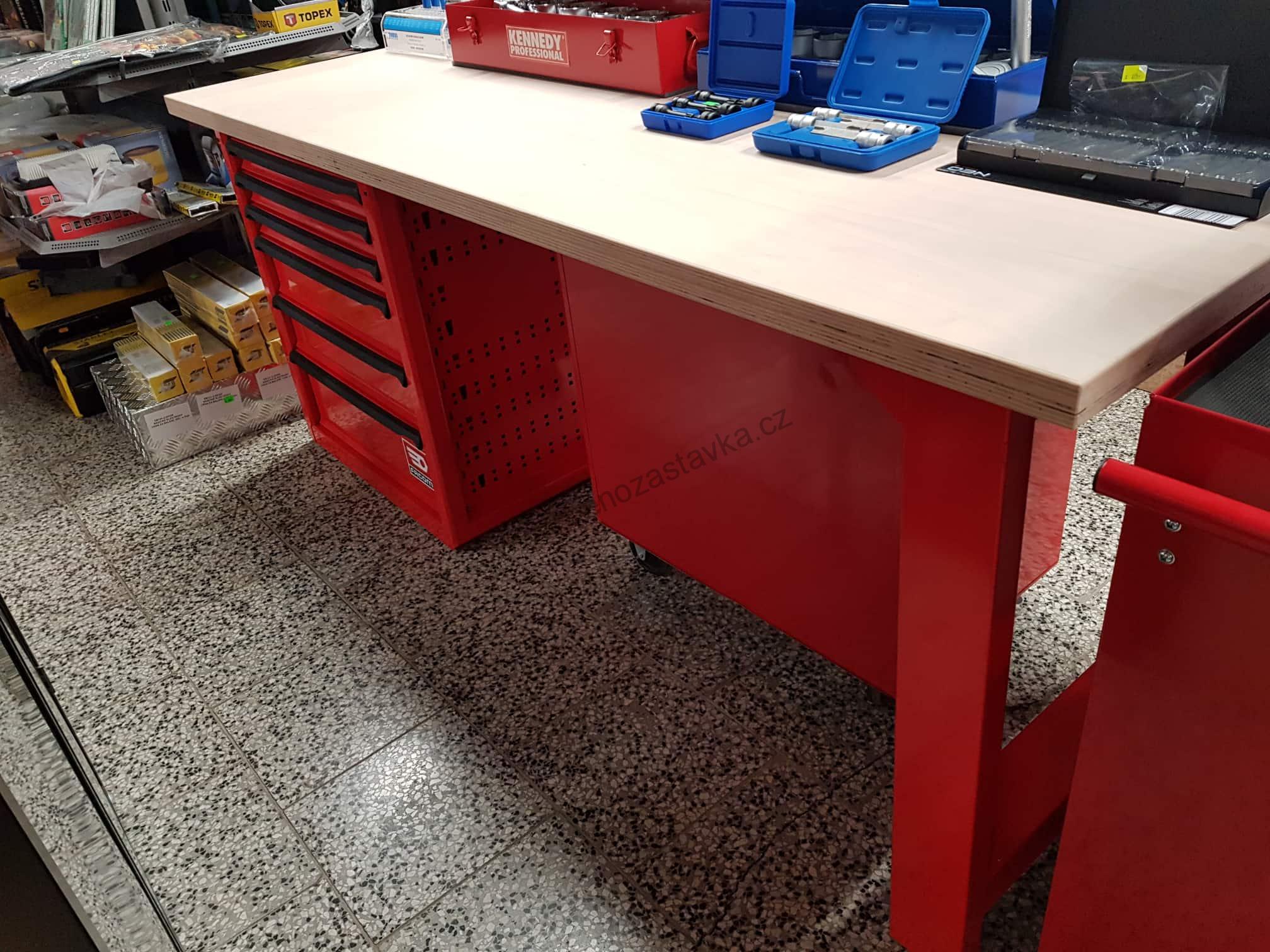 Dílenský stůl 569 x 421 mm s dřevěnou deskou - FACOM