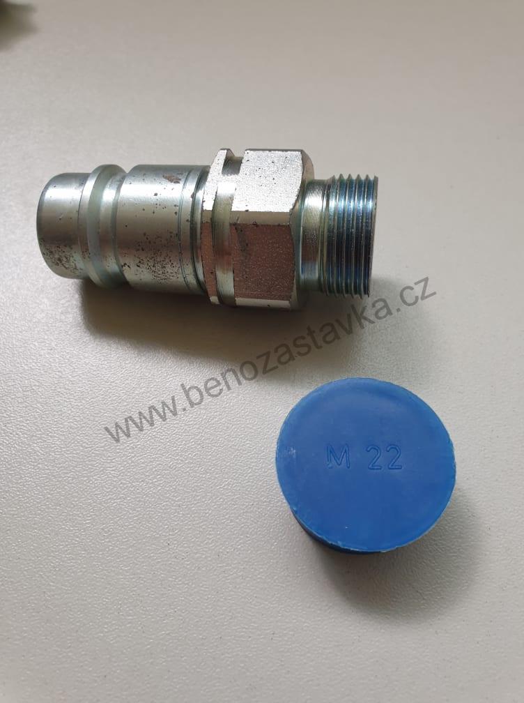 Hydraulická rychlospojka M22x1,5 samec KS15L3 DN12-GB3