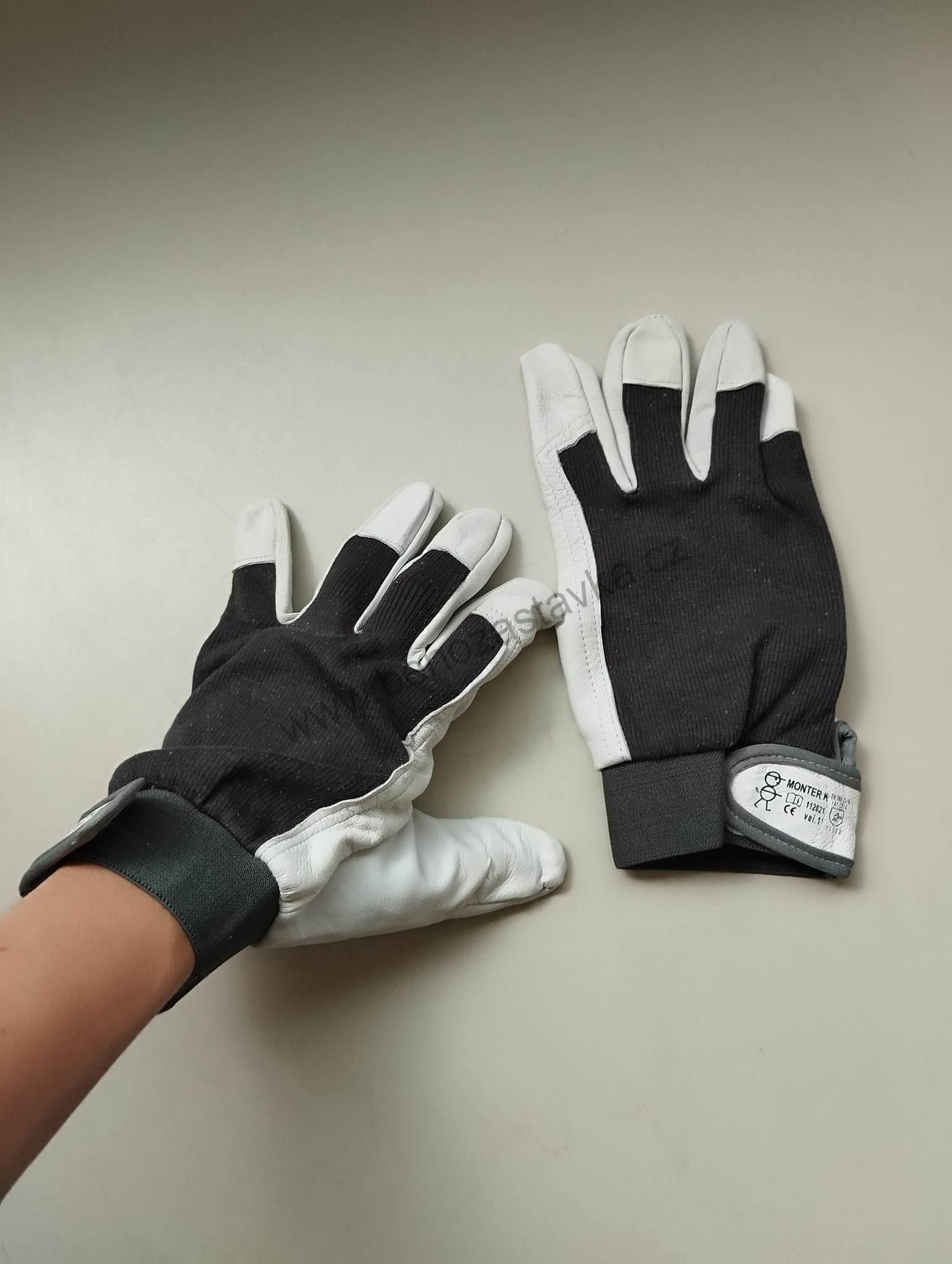 Rukavice - MONTER - vel.11 - Kombinované