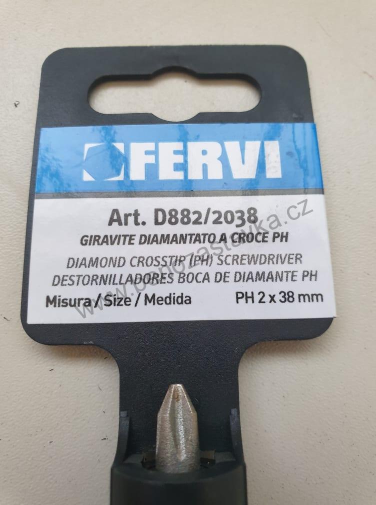 Šroubovák křížový - DIA hrot - PH 2x38 mm - FERVI