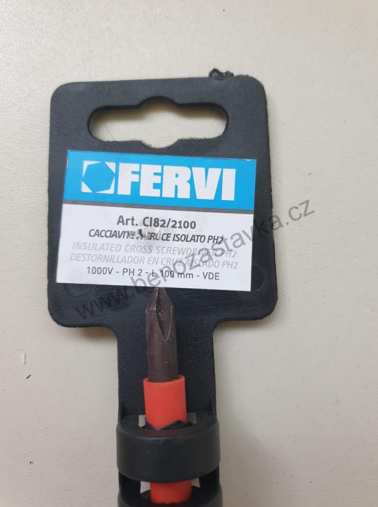 Křížový šroubovák, izolovaný - 1000V - PH2x6x100 mm - FERVI