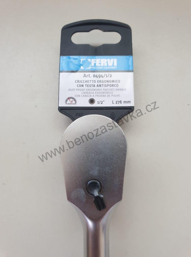 Ráčna ergonomická 1/2" 72 zubů - FERVI