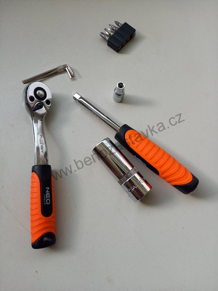 Sada Gola 1/2"-1/4" 73 kusů - NEO TOOLS
