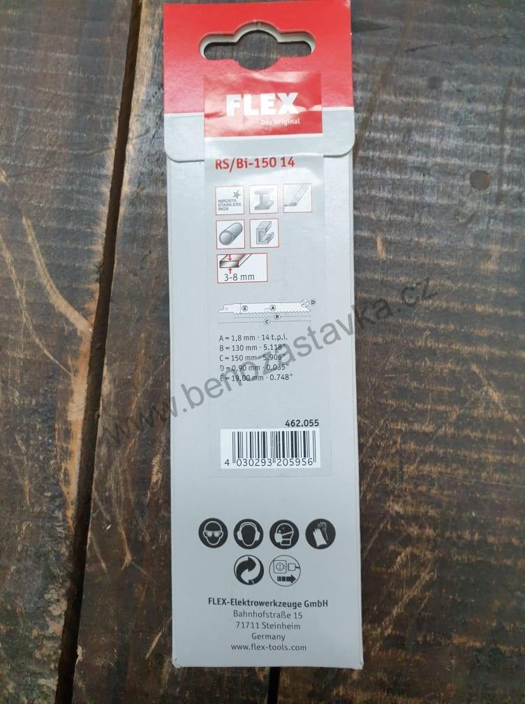 Plátek pro šavlové pily /KOV, PLECH/ RS/Bi-150 14 VE5 - FLEX