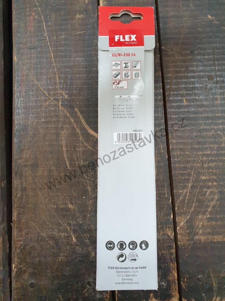 Plátek pro šavlové pily /KOV, PLECH/ RS/Bi-230 14 VE5 - FLEX
