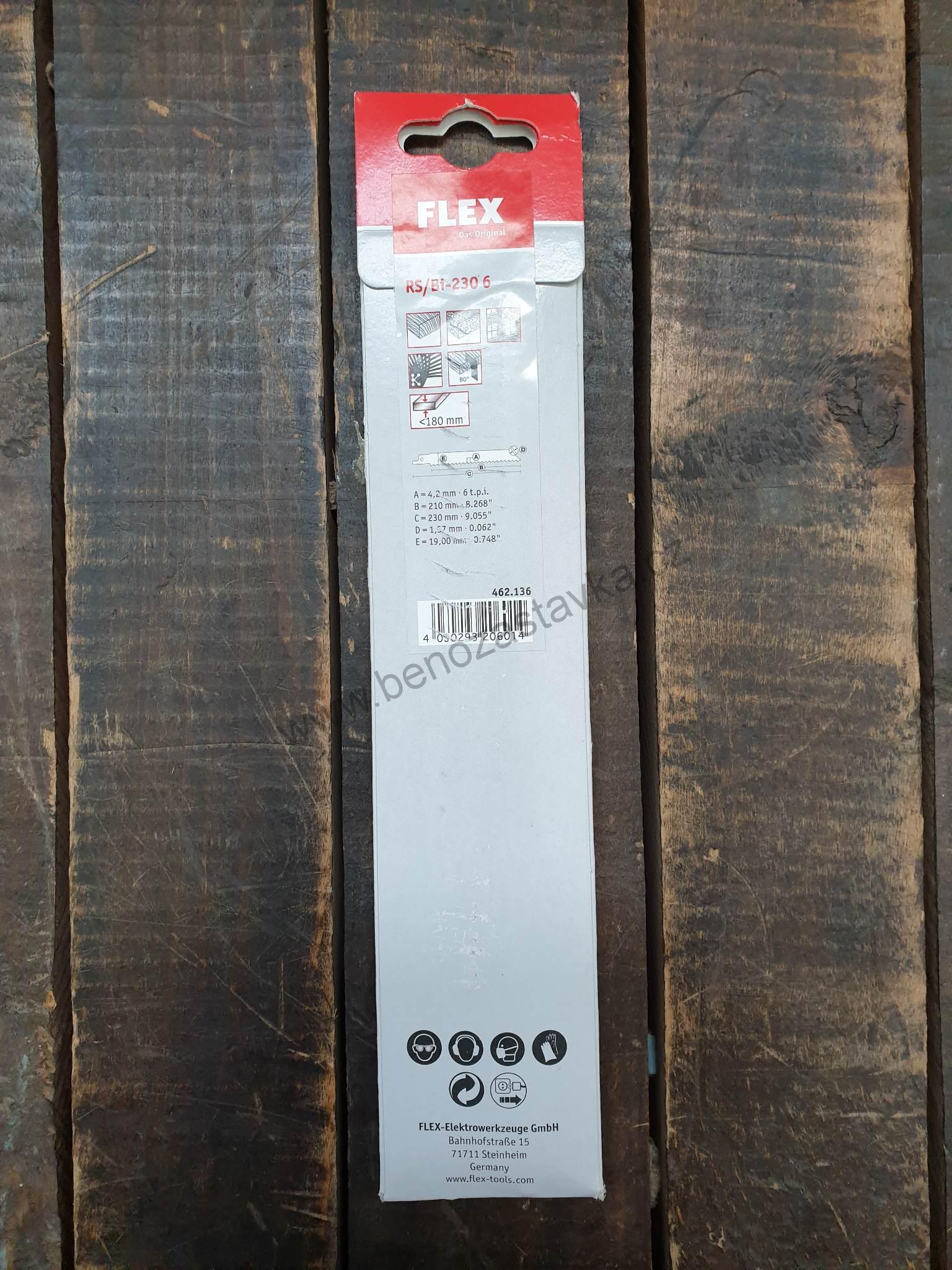 Plátek pro šavlové pily /DŘEVO/ RS/Bi-230 6 VE5 - FLEX