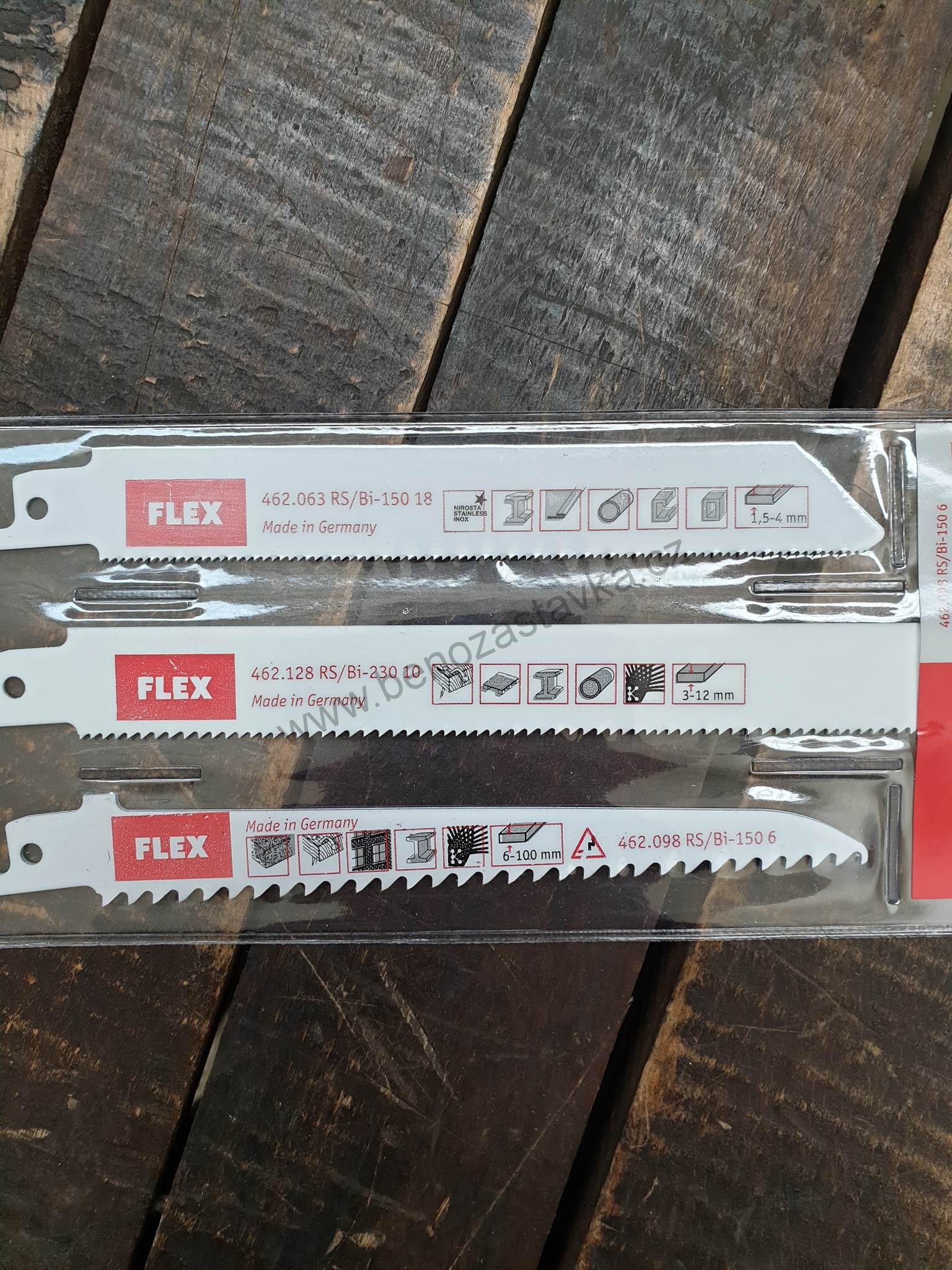 Sada plátků pro šavlové pily /PLAST, DŘEVO, KOV/ RS/Bi Set VE3 - FLEX