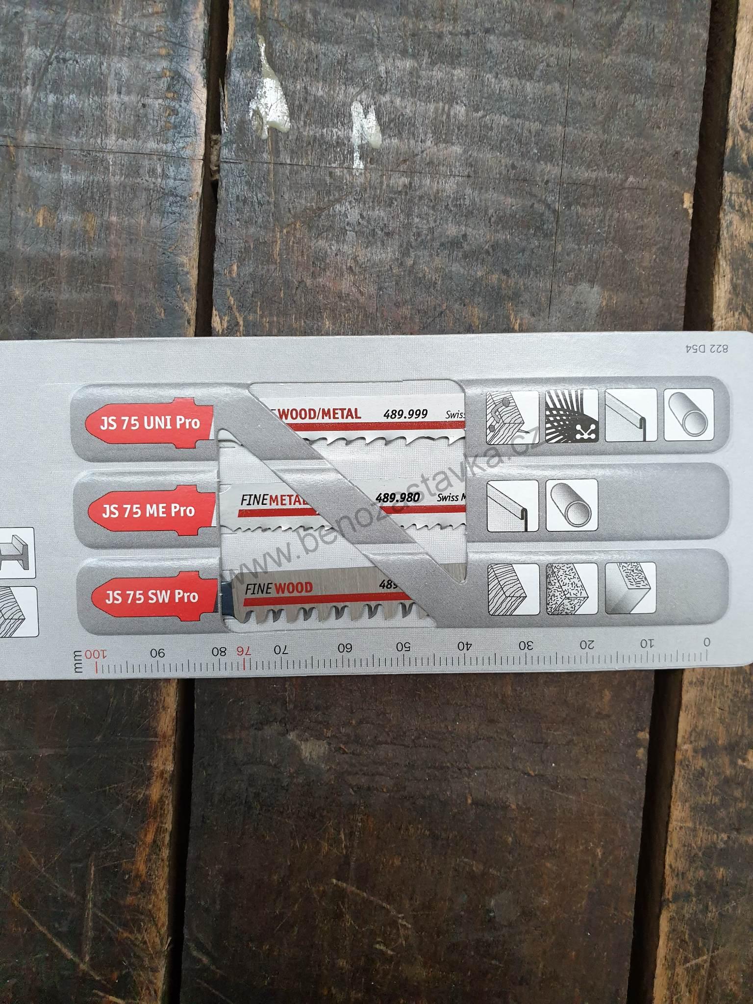 Plátek pro šavlové pily /DŘEVO, KOV, DEMONTÁŽ/ JS 75 Pro Set VE 3 - FLEX