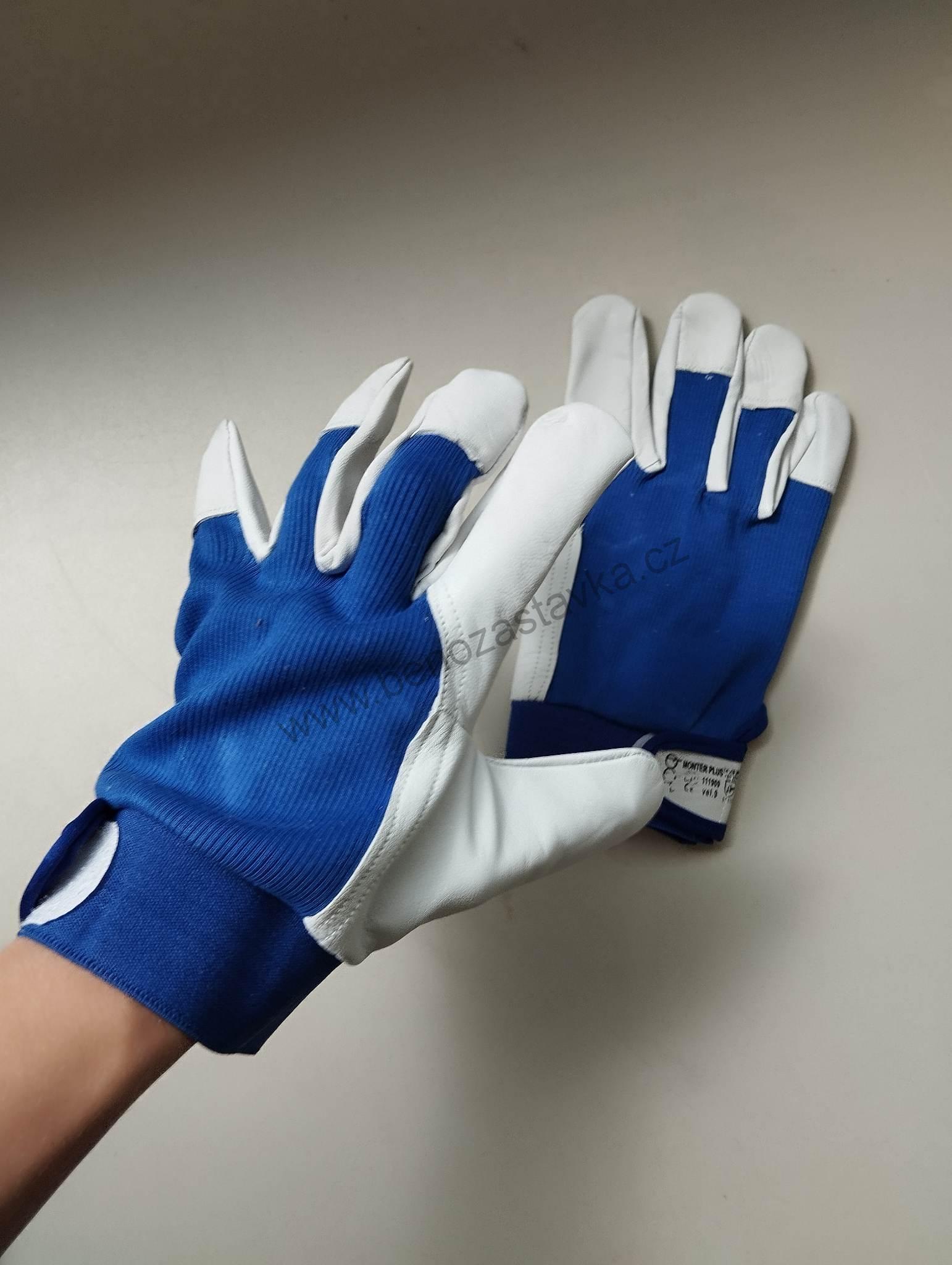 Rukavice - MONTER PLUS - vel.9 - Kombinované