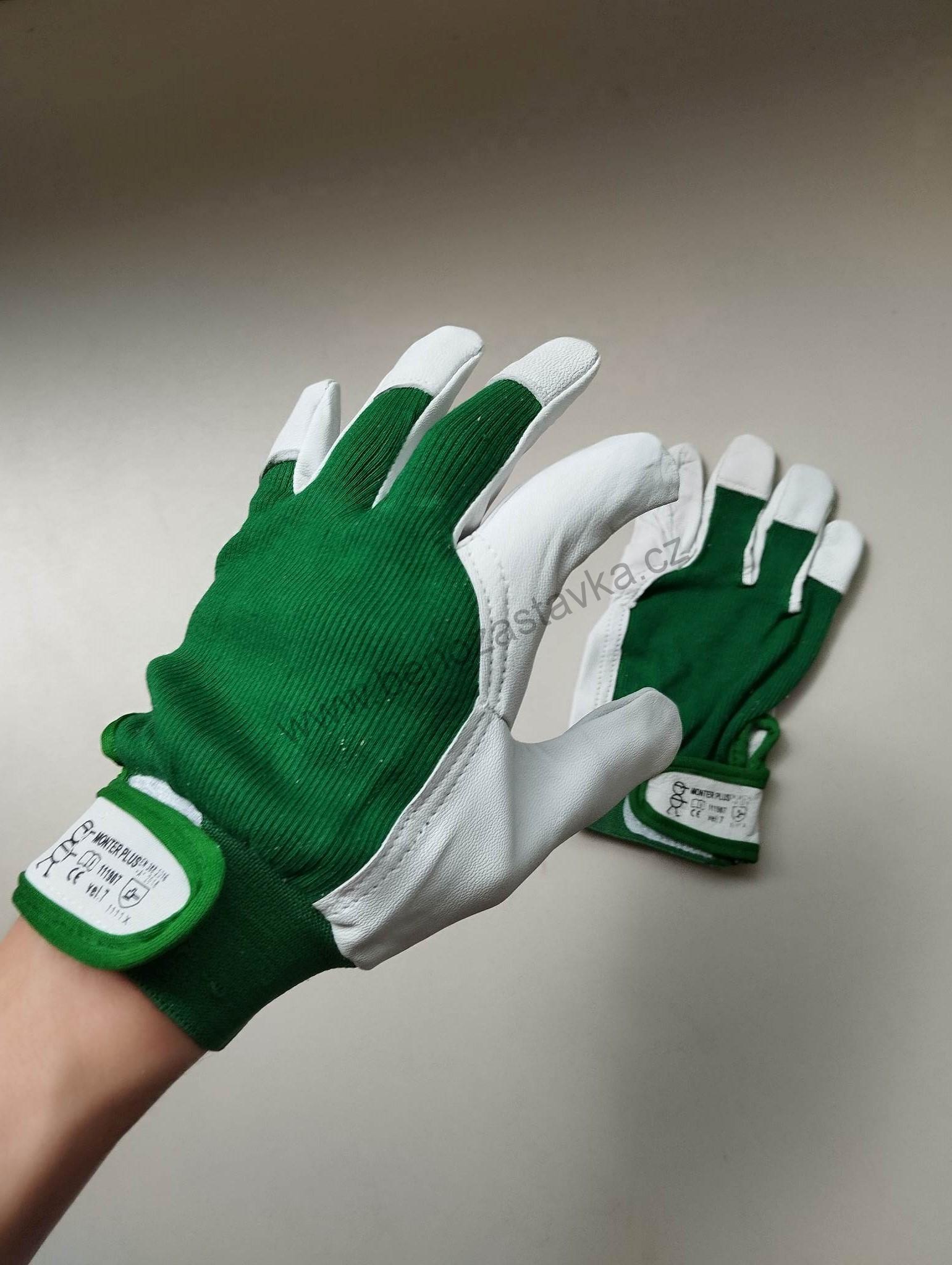 Rukavice - MONTER PLUS - vel.7 - Kombinované