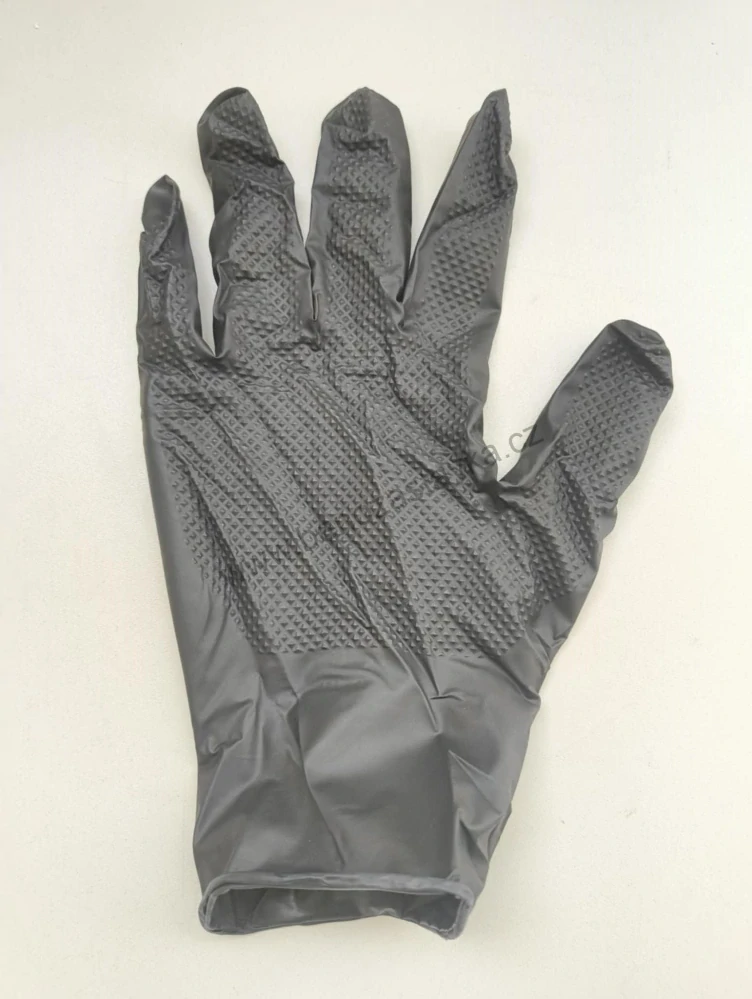 Jednorázové rukavice - SCHWARZ GRIP - vel. XXL - Nitrilové - 50ks