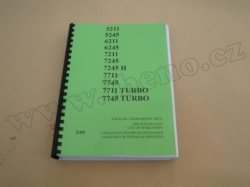 Katalog náhradních dílů Zetor 5211 6211 7211 7245 H 7711 7745 7711 a 7745 Turbo