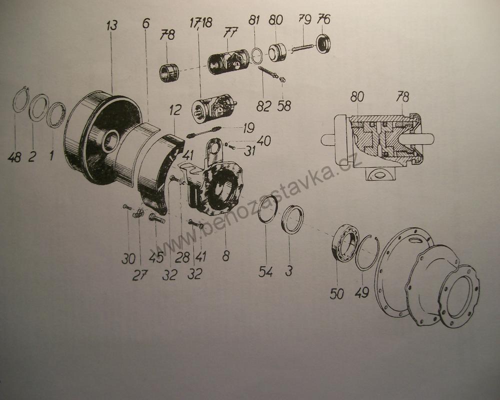 Pružina brzdové čelisti (140/18/3) - Zetor URI