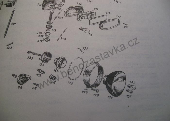 Objímka parkovací žárovky z umělé hmoty - Zetor