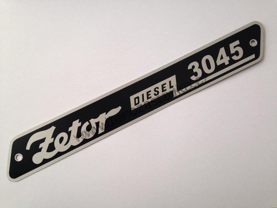 Nápis Zetor 3045 hliník - Zetor 3045