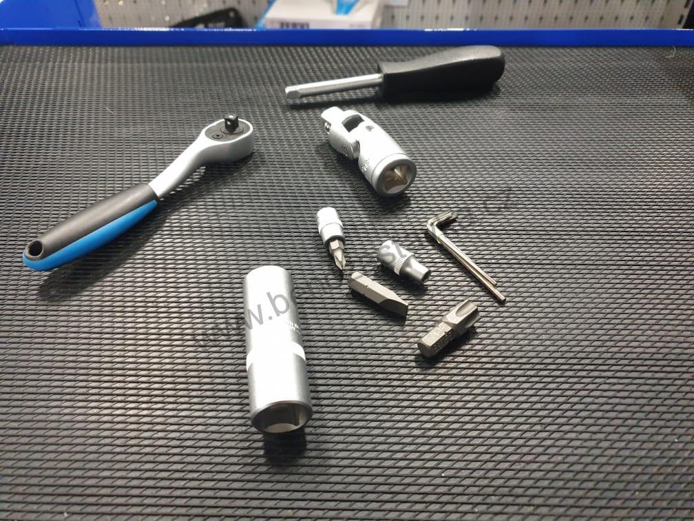 Modul - sada hlavic a ráčen v pěně 2/3 - 1/4"+1/2", 98 ks., 4-32 mm - CONDOR