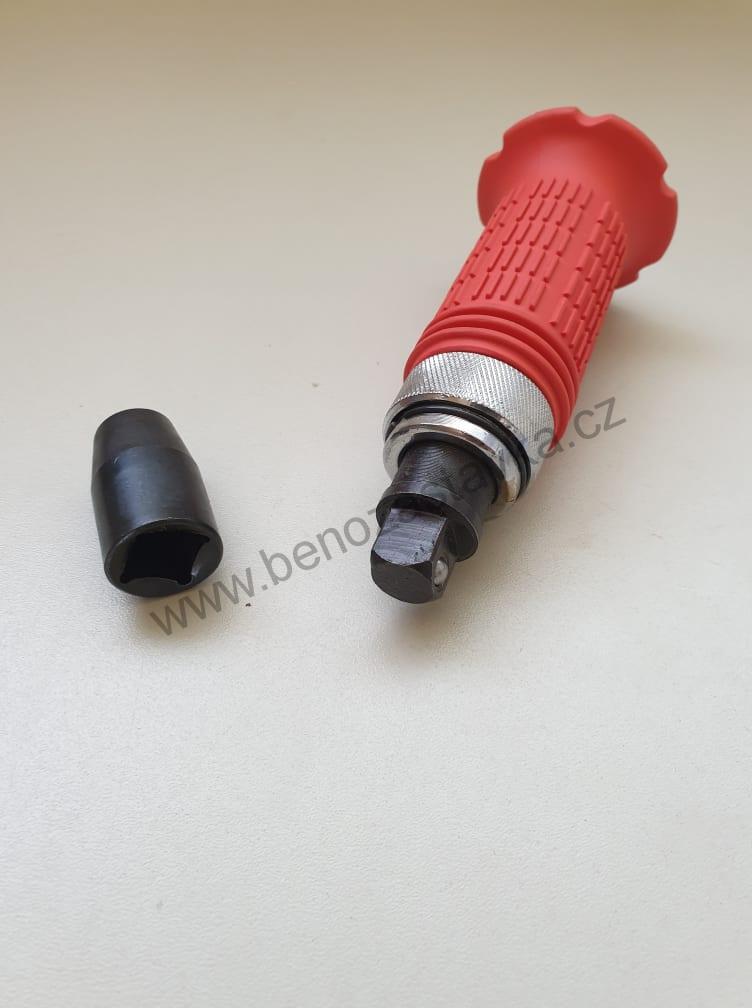 Rázový šroubovák 1/2" + 5/16" FERVI - Sada 6 bitů