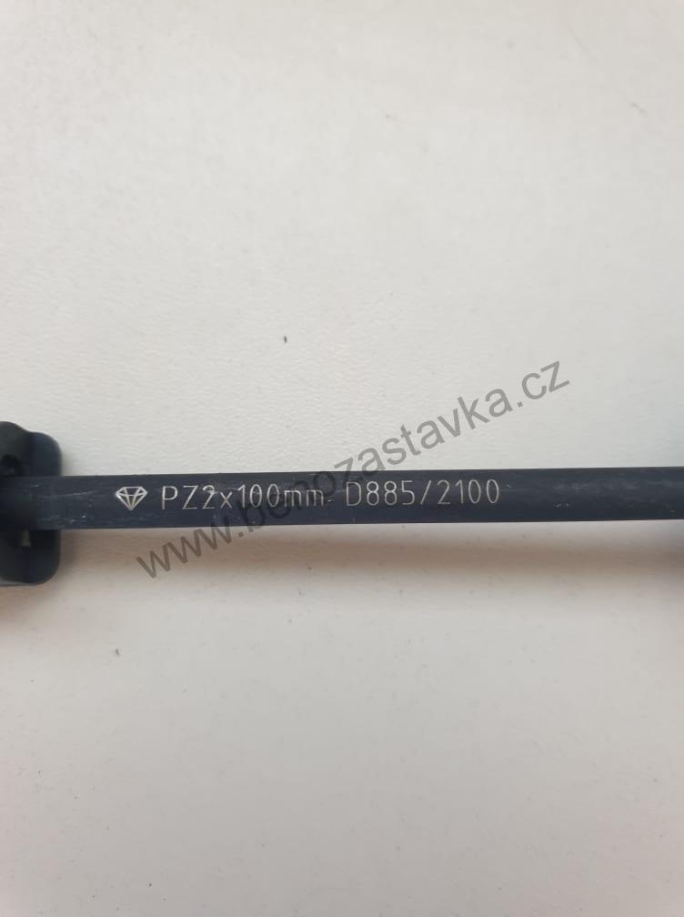 Šroubovák křížový - DIA hrot - PZ 2x1008 mm - FERVI