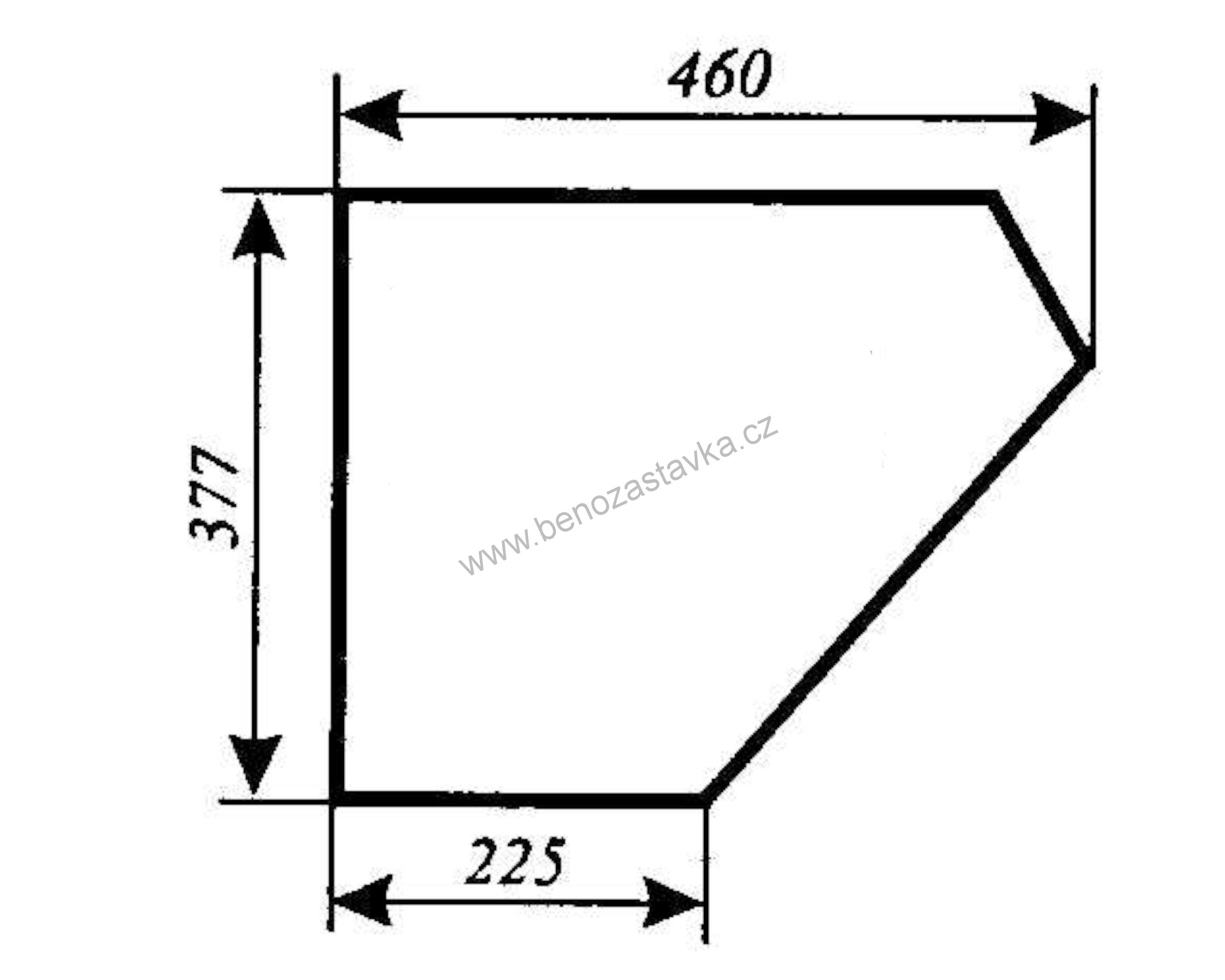 Sklo dveří spodní - Zetor URI