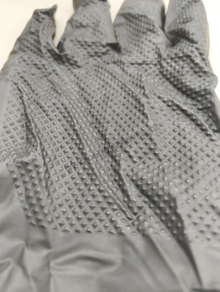 Jednorázové rukavice - SCHWARZ GRIP - vel. XXL - Nitrilové - 50ks