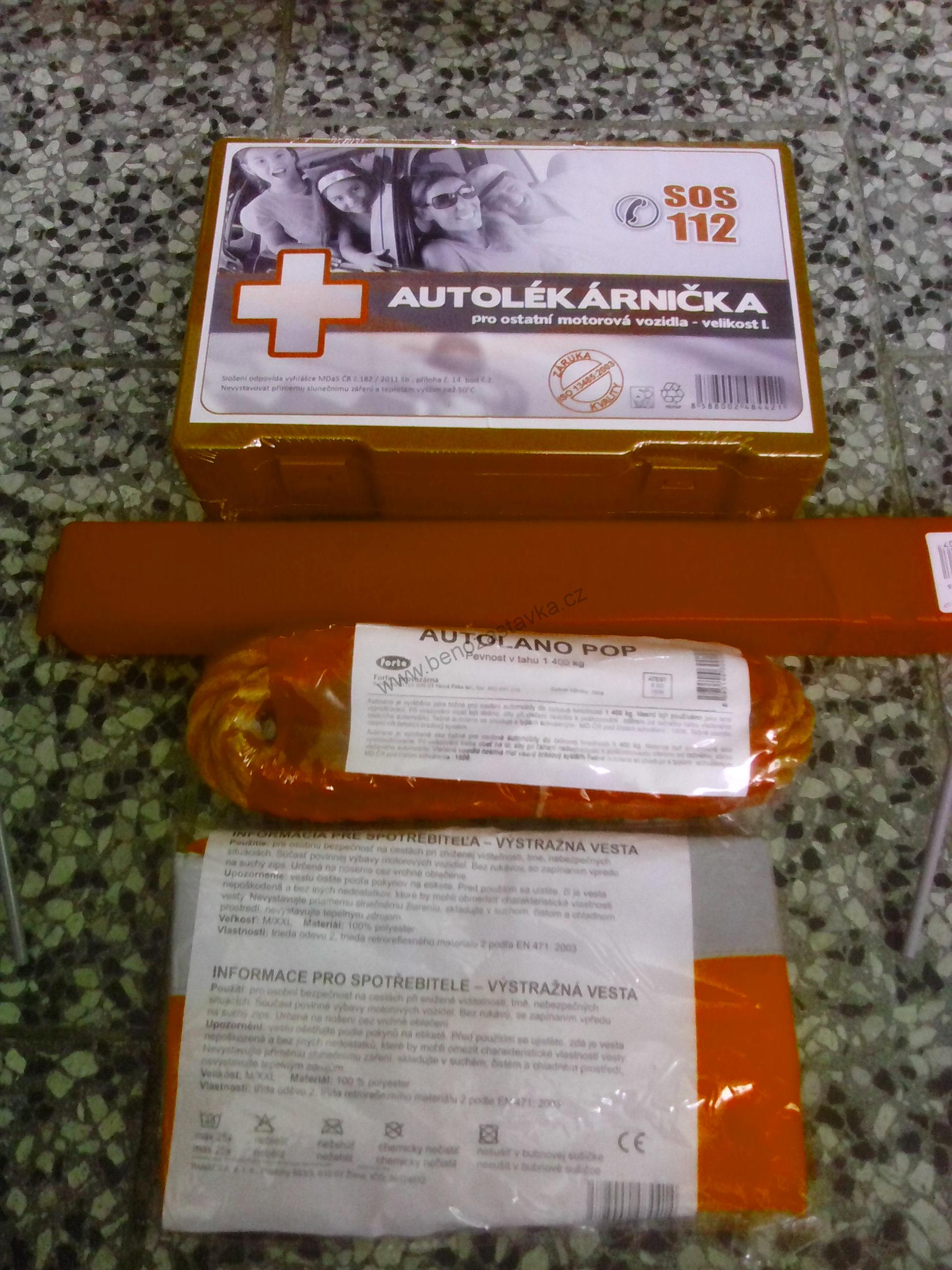 SET Autolékárnička + výbava do auta