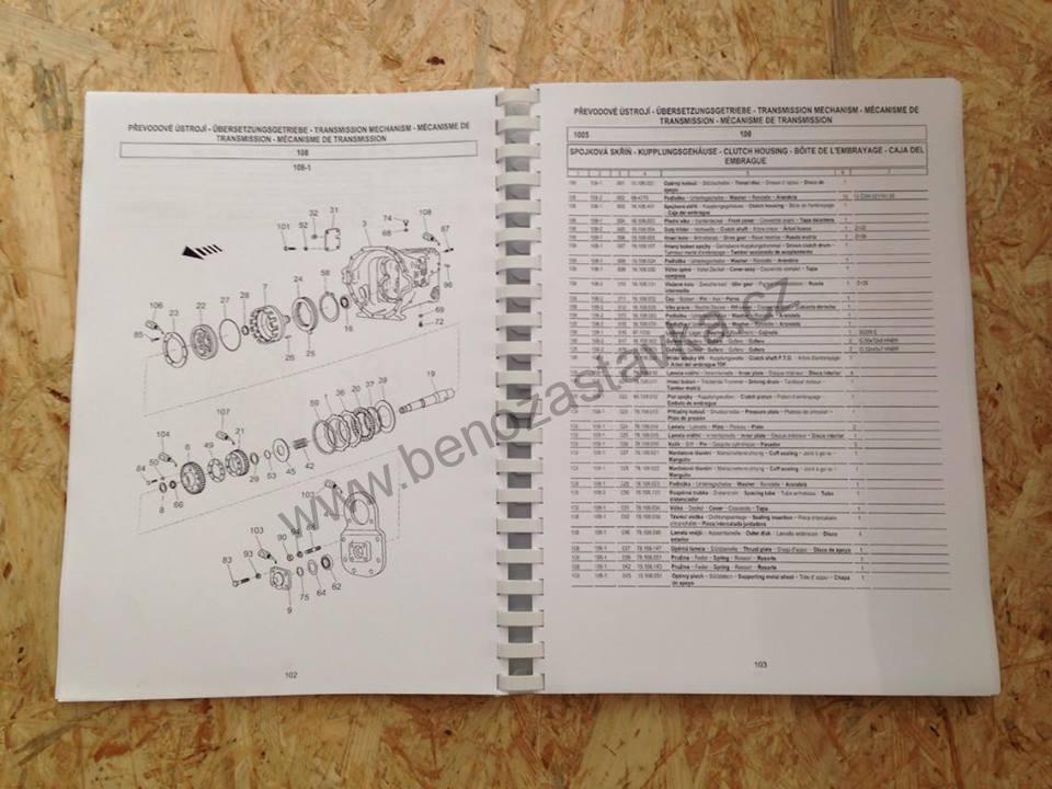 Katalog náhradních dílů - ZTS UR II 'C' - Super 10245 11245 12245 14245 16245