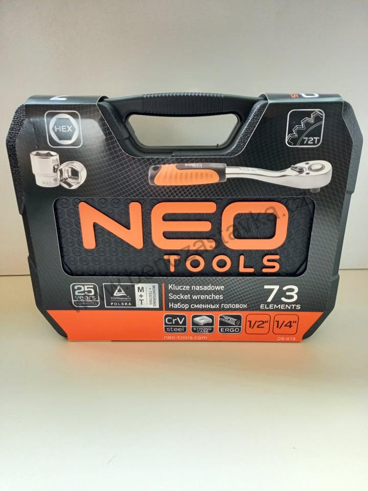 Sada Gola 1/2"-1/4" 73 kusů - NEO TOOLS