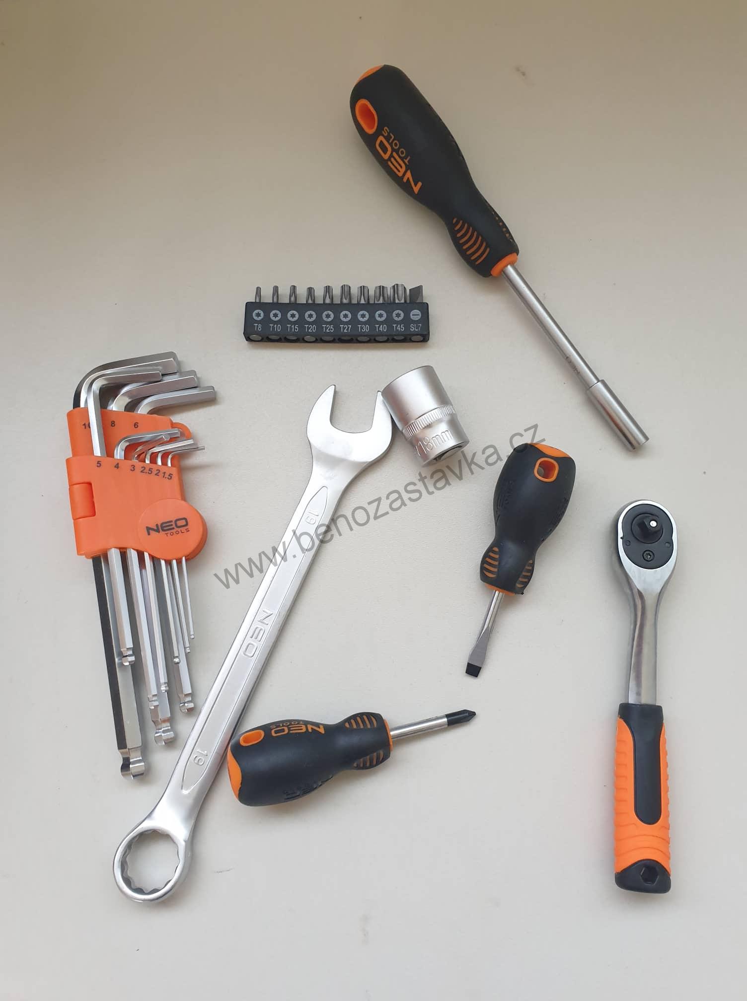 Sada Gola 1/2"-1/4" 138ks NEO TOOLS