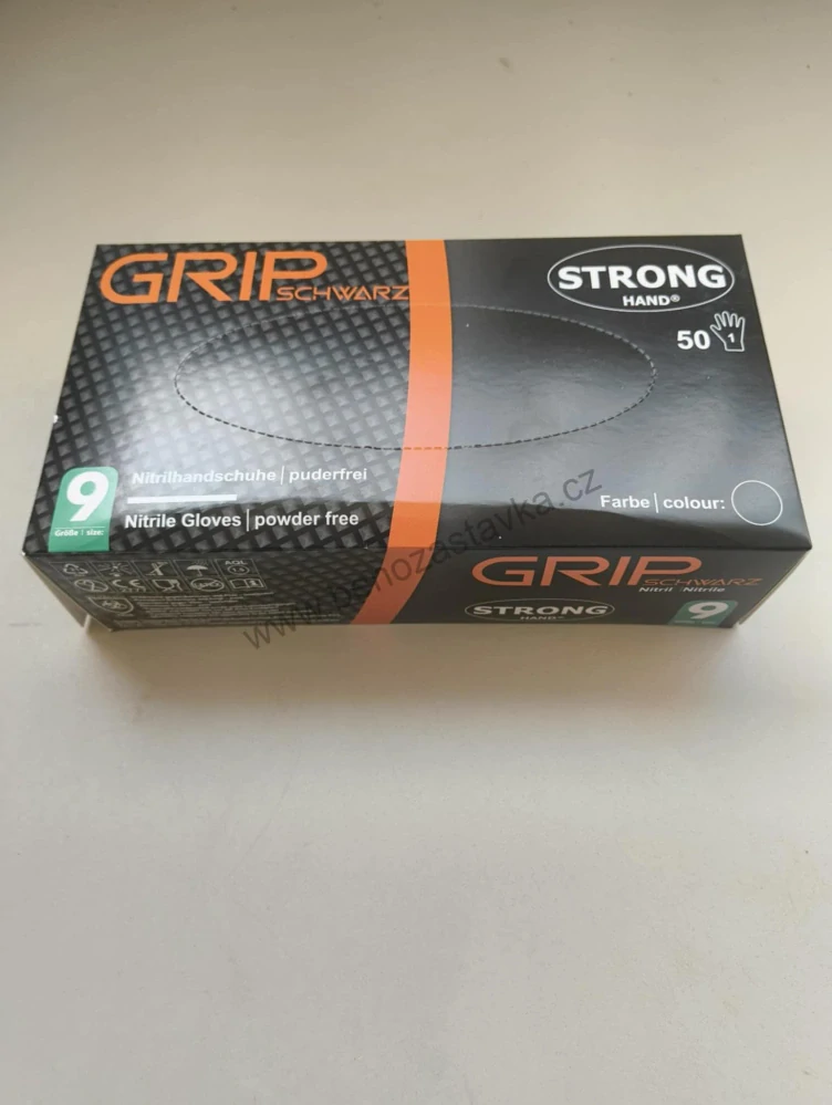 Jednorázové rukavice - SCHWARZ GRIP - vel. XXL - Nitrilové - 50ks