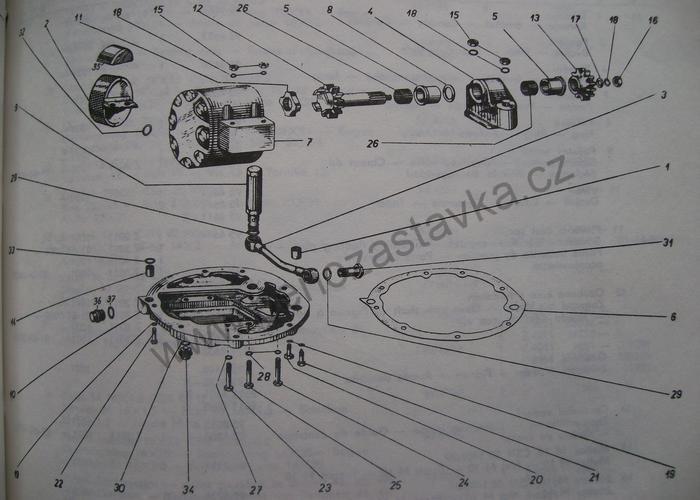 Čerpadlo hydrauliky - Zetor URI